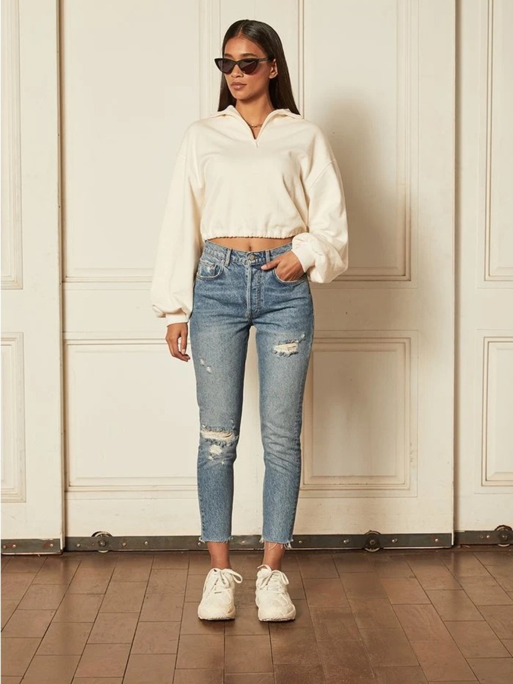 NWOT Boyish Billy High-Rise Light Blue Distressed Women’s Jeans
